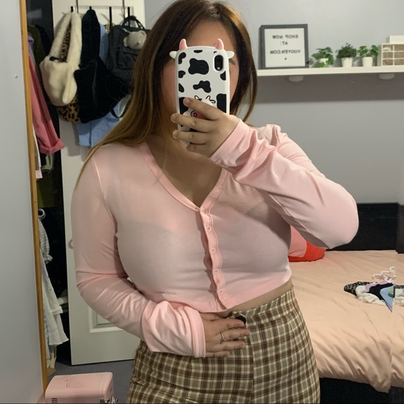 Pink crop long sleeve - Picture 2 of 3